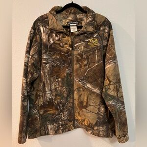 Mens Realtree Xtra Fleece Zipper Long Sleeve  size XL